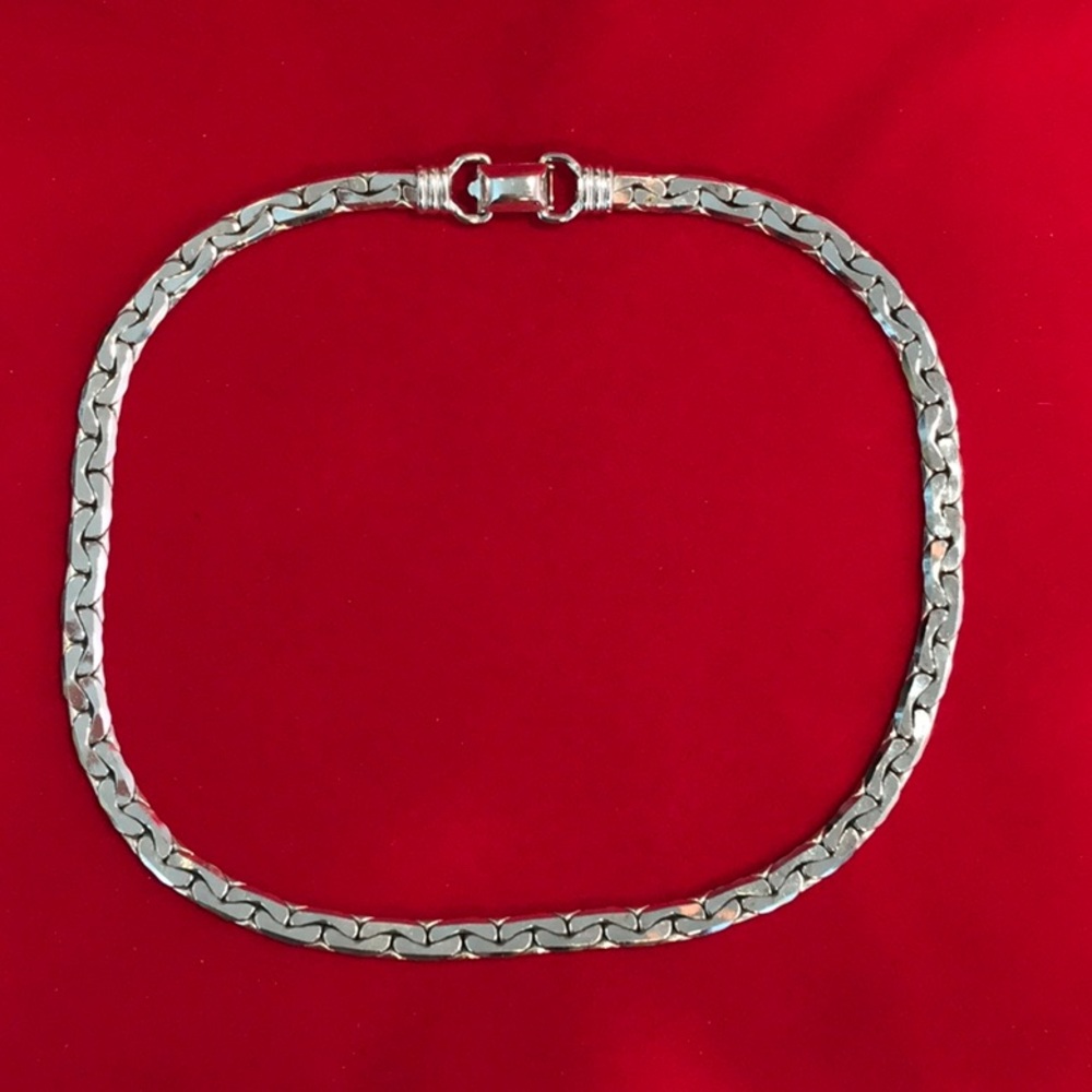 Vintage CORO Choker Collar Silver Tone Necklace